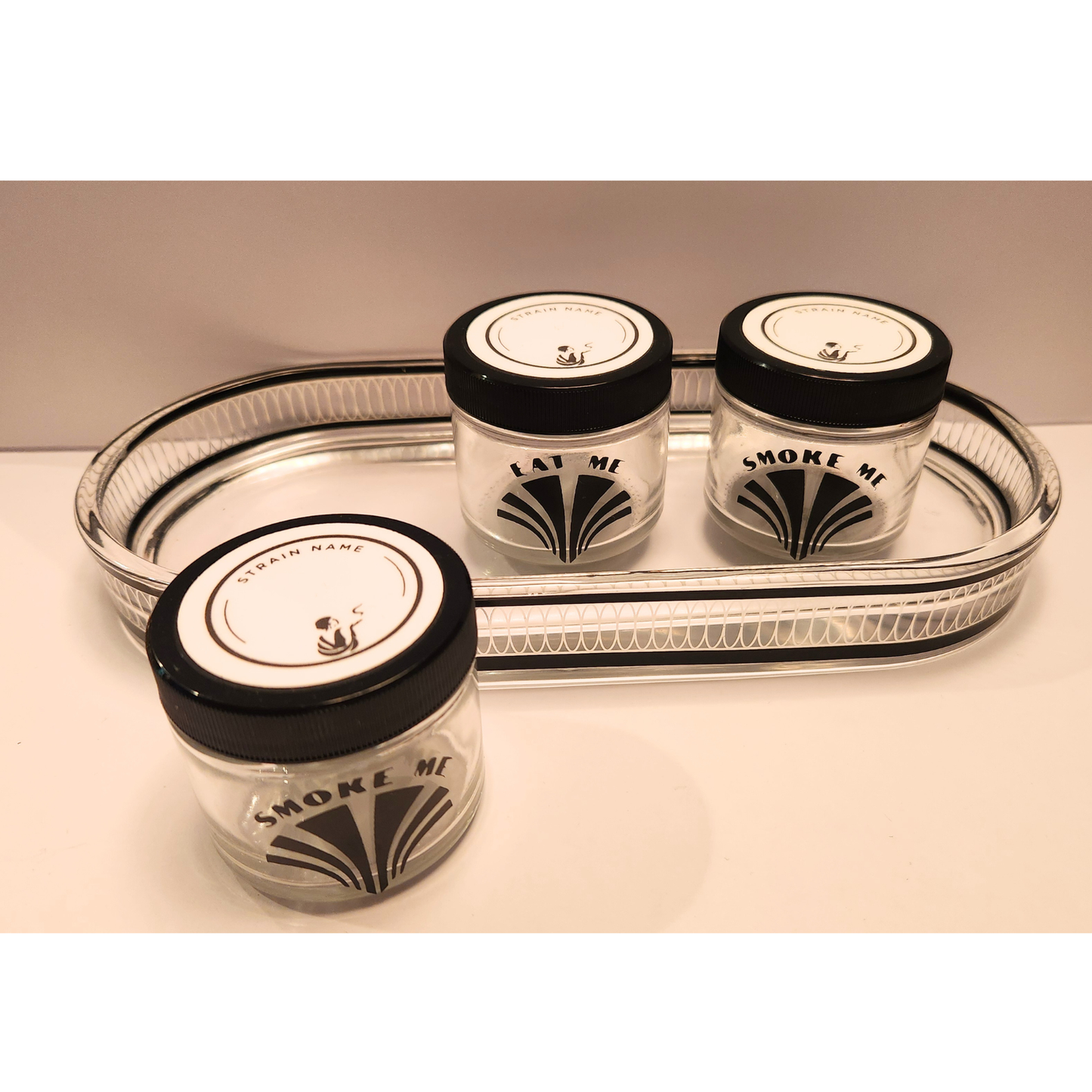 MCM Smoke Me/Eat Me Rolling Tray with Jars