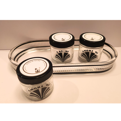 MCM Smoke Me/Eat Me Rolling Tray with Jars