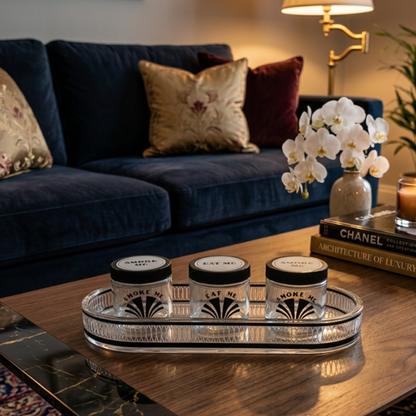 MCM Smoke Me/Eat Me Rolling Tray with Jars