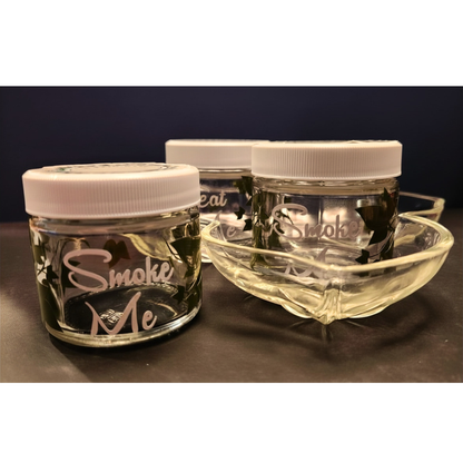 Vintage Ivy Rolling Tray with Jars