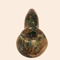 Artistic Blue Green  Swirl Hand Pipe with Textured Body
