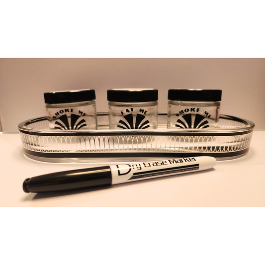 MCM Smoke Me/Eat Me Rolling Tray with Jars