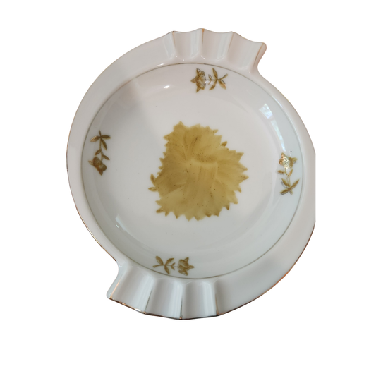 Vintage Japanese Floral Ashtray