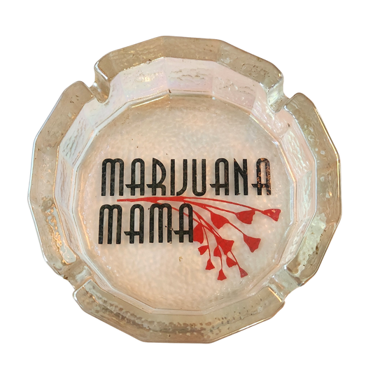 1960s Large Blenko Iridescent Ashtray