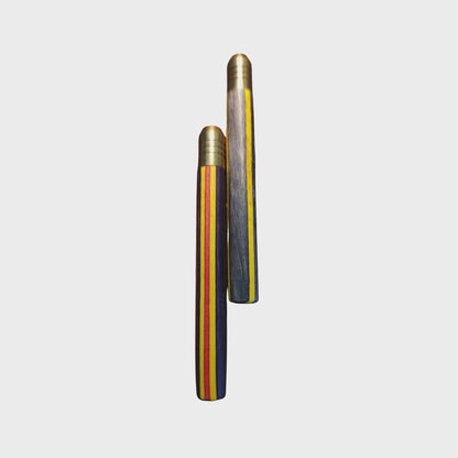 Rainbow Wood Pipes with Brass Bowl